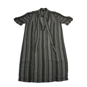 BCBG Maxazria Snake Print Neck Tie Knee Length Dress Size Small Trendy Edgy